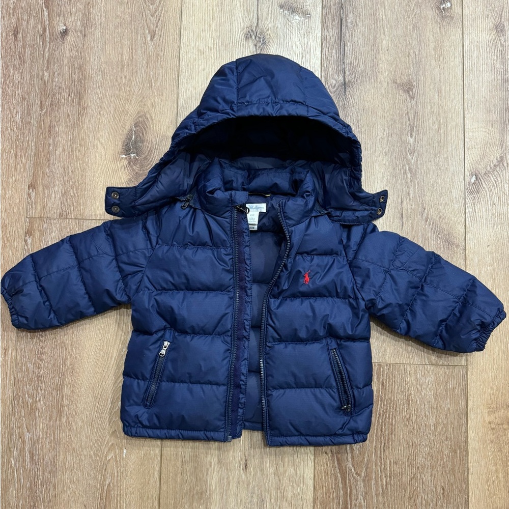 Polo Ralph Lauren Baby Boys’ Hooded Down Jacket Size 24M